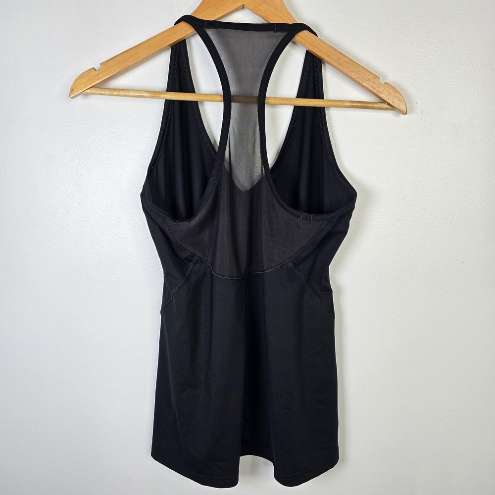 Lululemon Tank Top Womens Medium Black Racerback Mesh Athletic Gym Yoga Shirt - Picture 2 of 3